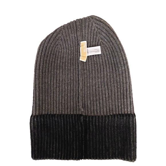 Michael Kors Colorblock Black & Gray Beanie Fall Winter Hat Sz One Size NWT main image 8